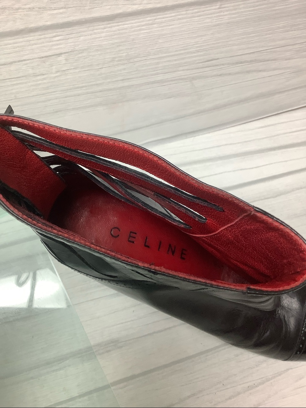 Celine Pointed Ankle Heeled Booties - Picture 7 of 11